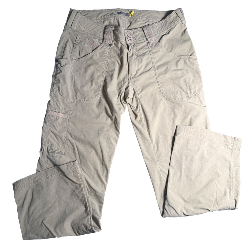 Cabelas womens hiking outdoor size 12 convertible pants UPF 30‎ sun protection